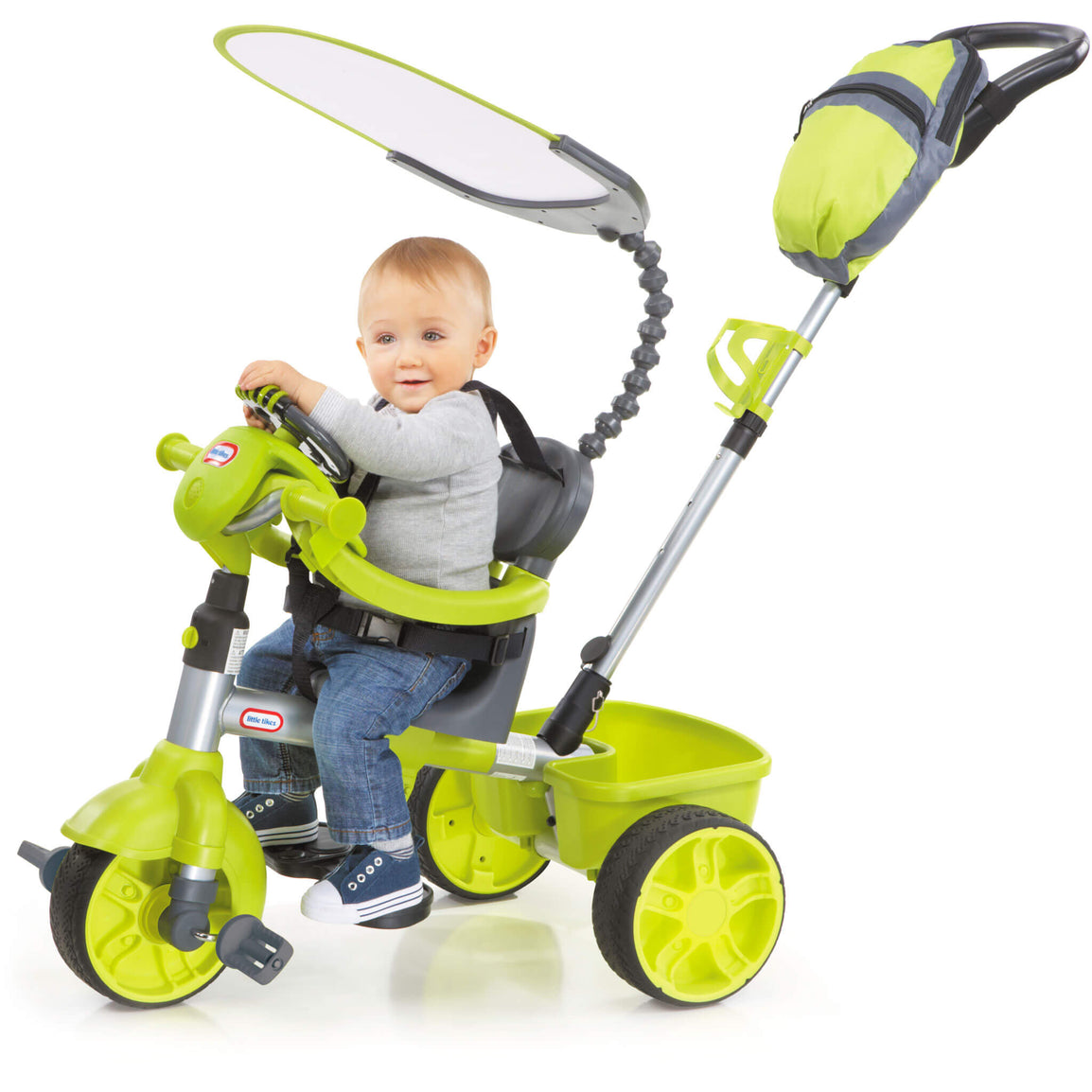 4-in-1 Deluxe Trike with Dash – Neon Green - Official Little Tikes Website