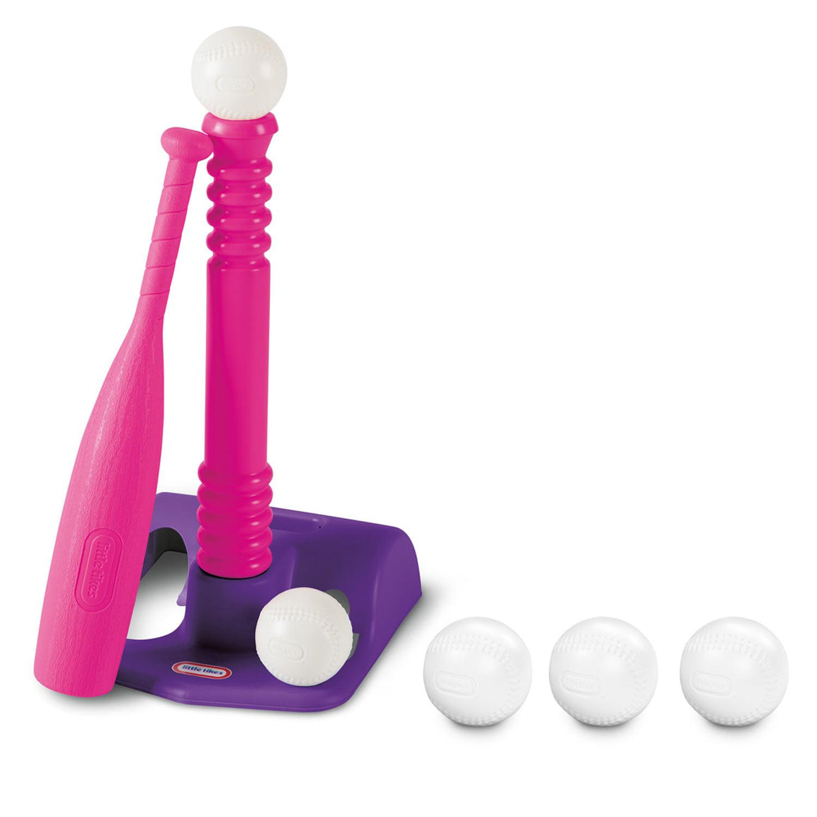 TotSports T-Ball Set with Five Balls Pink and Purple
