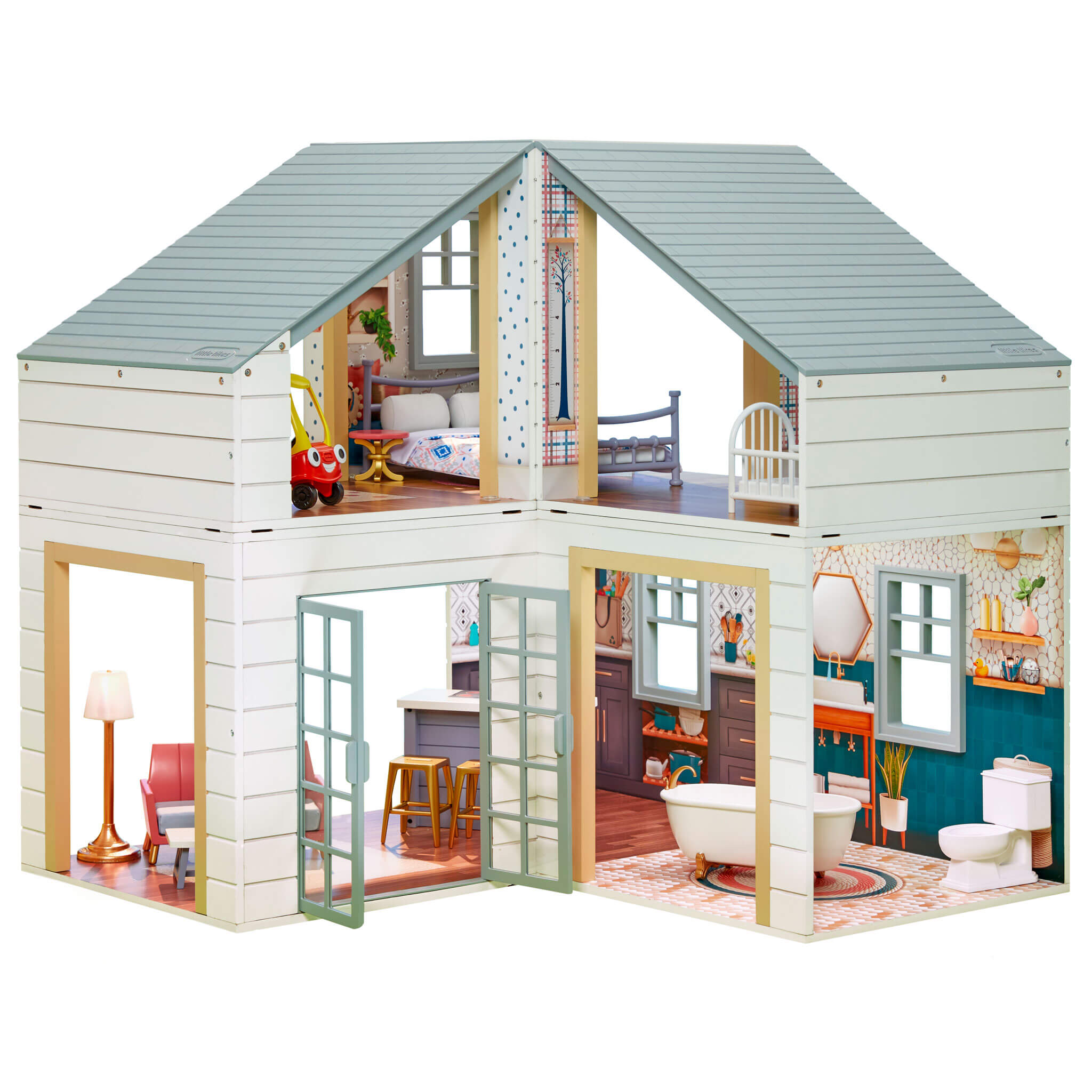 7 Rooms Huge Doll house Barbie Doll house With Realistic Lights