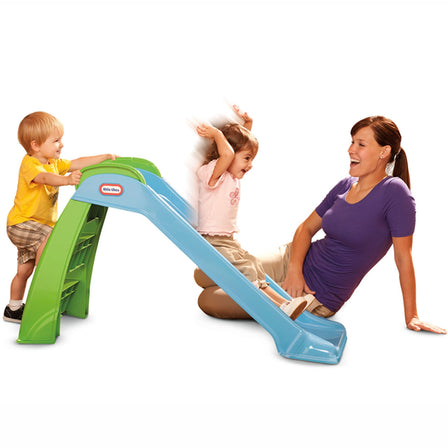 First Slide™ - Blue/Green - 
Sized especially for younger kids