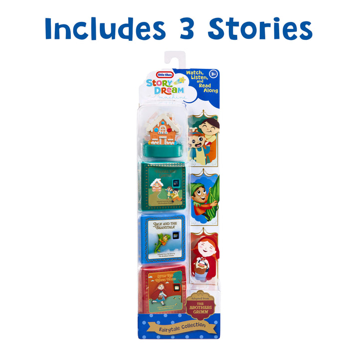 Packaged children's storybook collection with colorful illustrations on a white background
