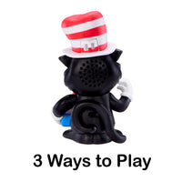 Toy figure with a red and white hat on a white background