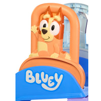 Close up of the Bingo character handle, waving. Showing Bluey logo.