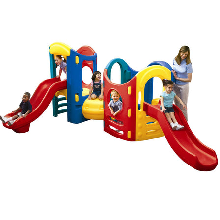 Activity Quest Climber - 
Fun for everyone, with a low, gentle slide for toddlers and an extra-long slide for bigger kids.