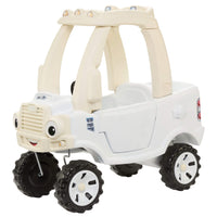 White Cozy Truck with beige roof on a white background