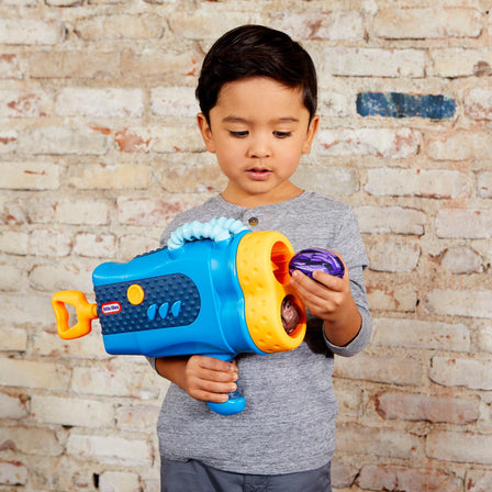 4in1 Robot Toys for Kids - Bubble Gun Machine, Ball Shooter
