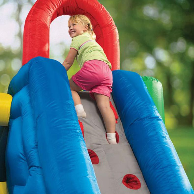 Kids Jump 'n Double Slide Bouncer at Little Tikes