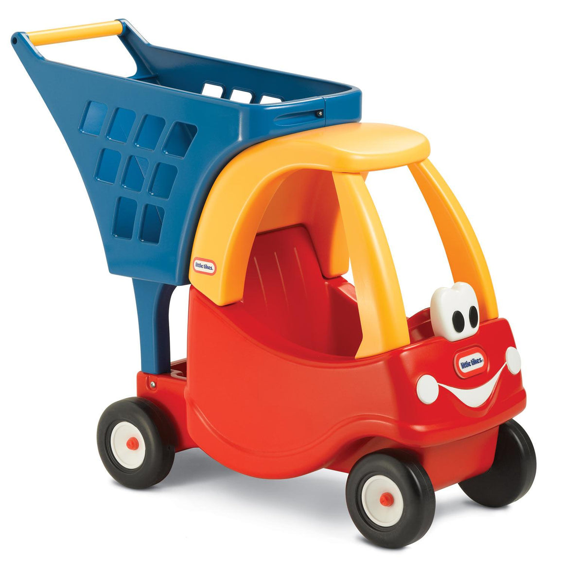 Cozy Coupe Shopping Cart lets kids’ mimic trips to the grocery store, just like mom and dad