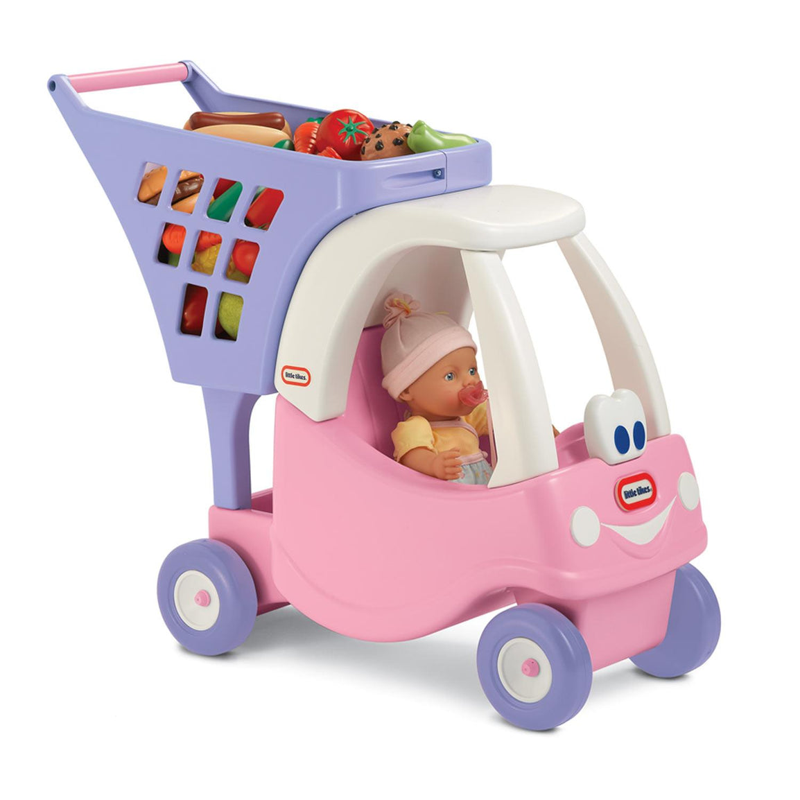 Kids can put their favorite toy inside the Cozy Coupe so they can ride in style