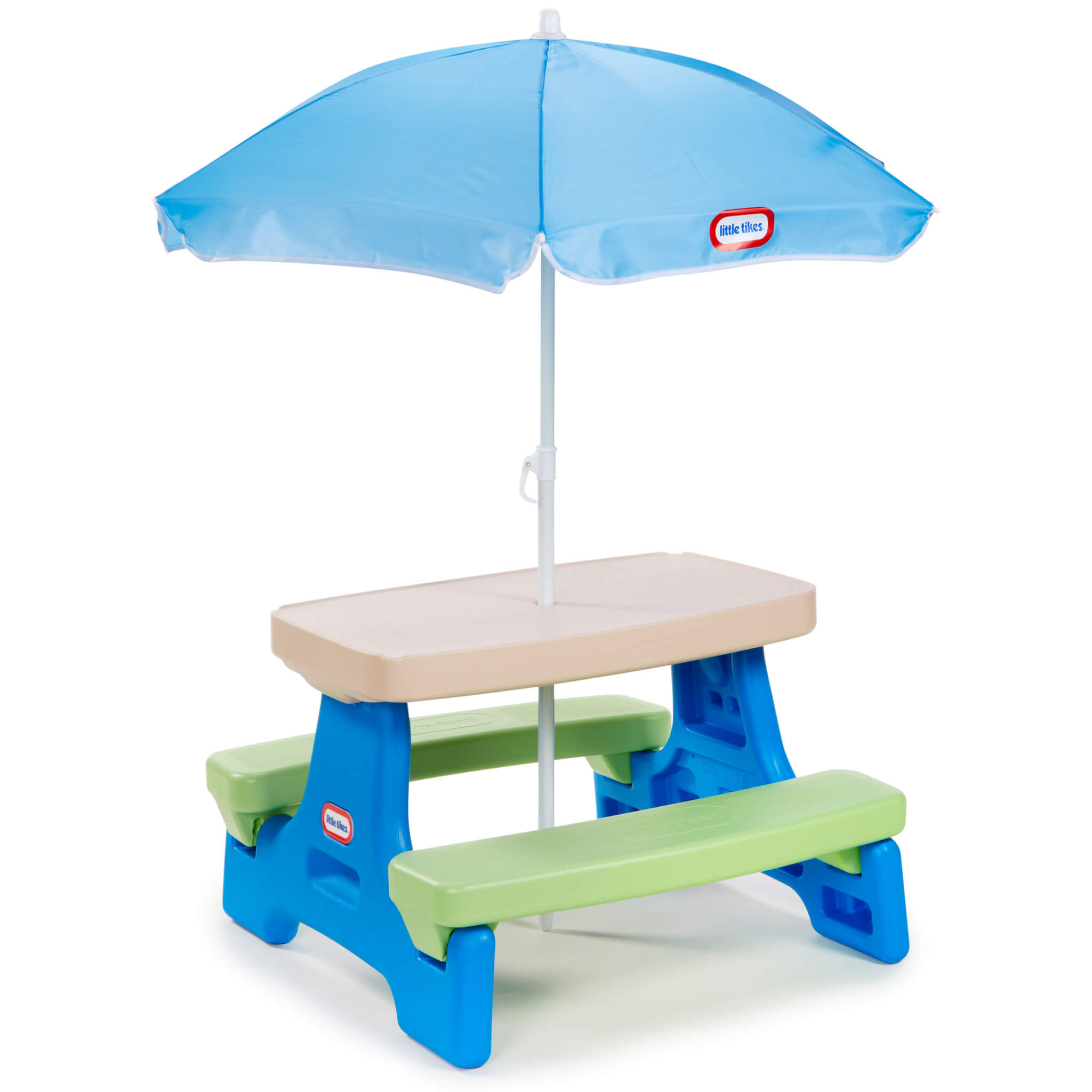 Little Tikes Easy Store Jr. Play Table with Umbrella - Blue/Green ...