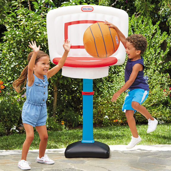 Little Tikes TotSports Easy Score Toy Basketball Hoop with Ball, Height  Adjustable, Indoor Outdoor Backyard Toy Sports Play Set For Kids Girls Boys  Ages 18 months to 5 Year Old, Blue 