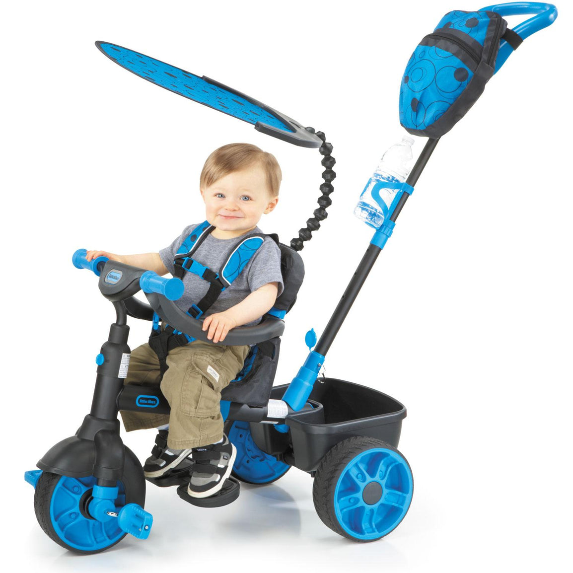 4-in-1 Trike Deluxe Edition - Neon Blue