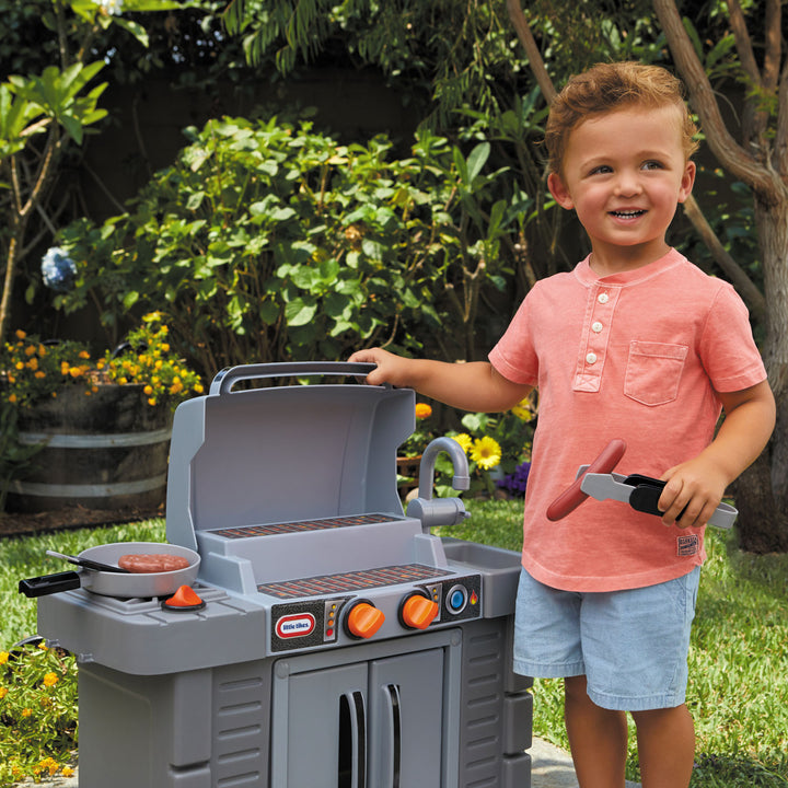 Cook 'n Grow™ BBQ Grill Toy – Toddler Play Grill with Dual Stages for Indoor & Outdoor Play