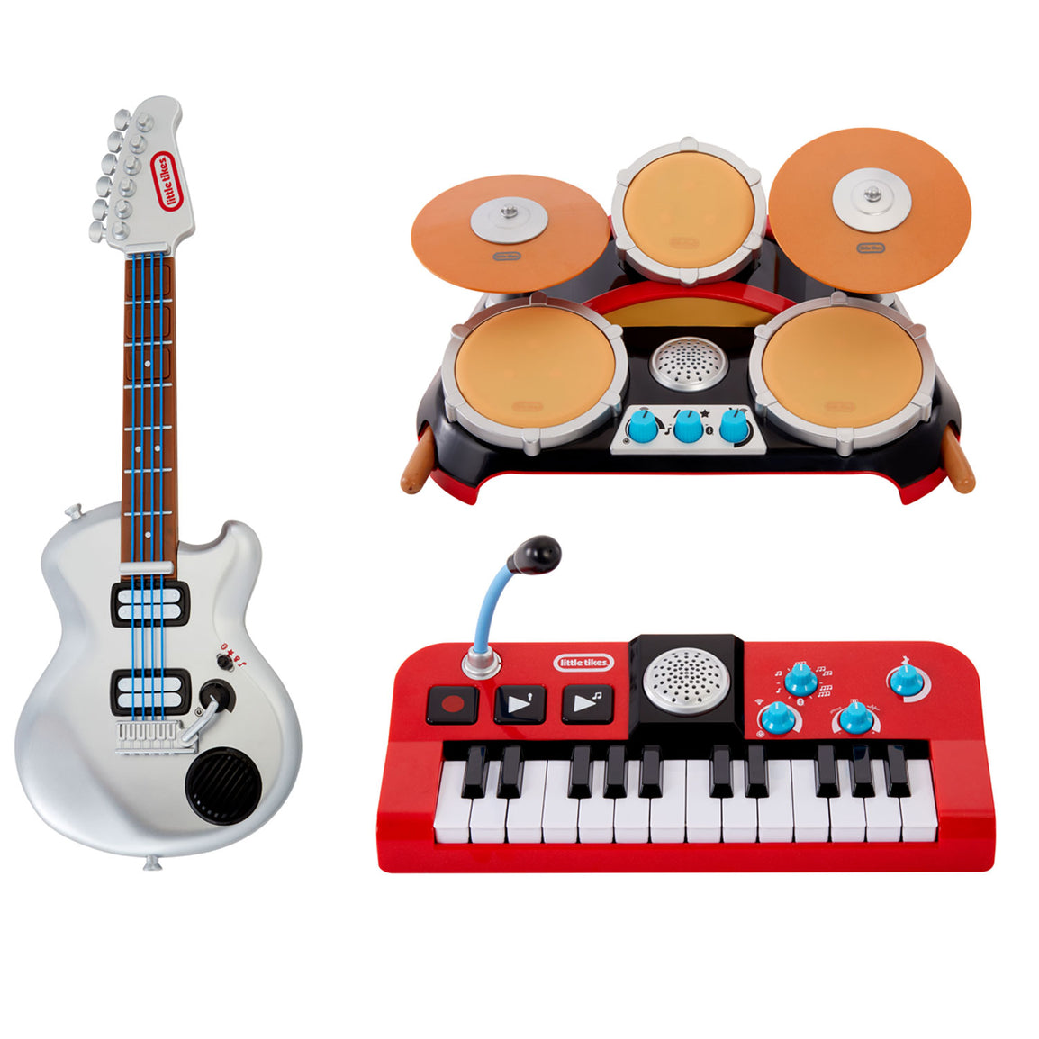 My Real Jam™ First Concert Set with Drums, Keyboard and Electric Guitar - Official Little Tikes Website